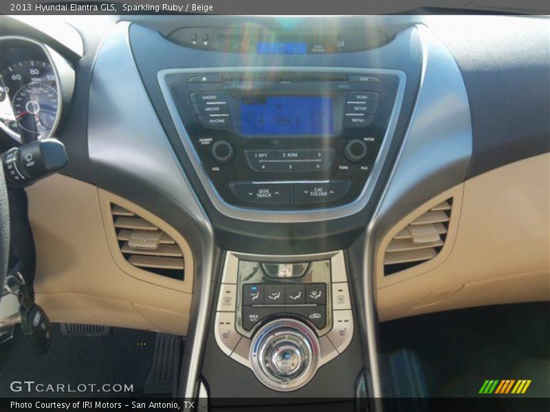 Sparkling Ruby / Beige 2013 Hyundai Elantra GLS