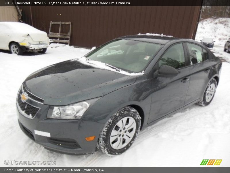 Cyber Gray Metallic / Jet Black/Medium Titanium 2013 Chevrolet Cruze LS