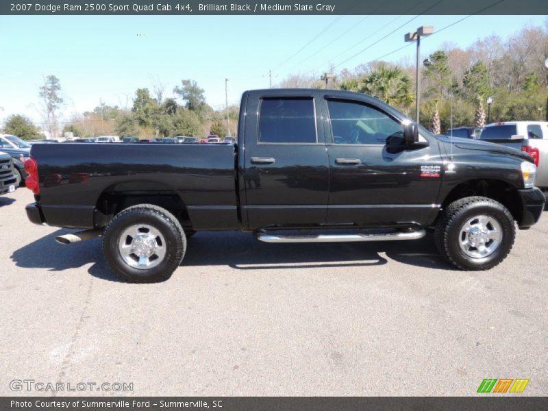 Brilliant Black / Medium Slate Gray 2007 Dodge Ram 2500 Sport Quad Cab 4x4