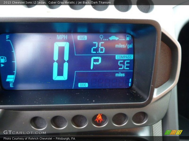 Cyber Gray Metallic / Jet Black/Dark Titanium 2013 Chevrolet Sonic LS Sedan