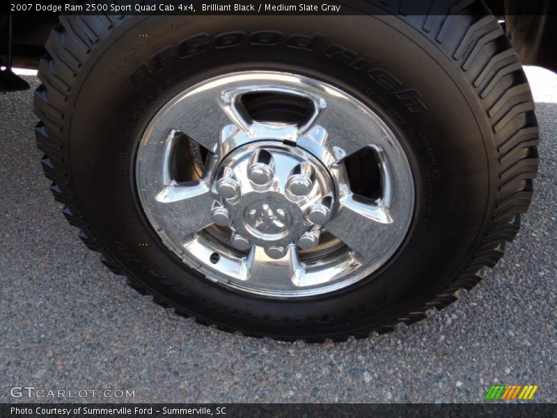 Brilliant Black / Medium Slate Gray 2007 Dodge Ram 2500 Sport Quad Cab 4x4