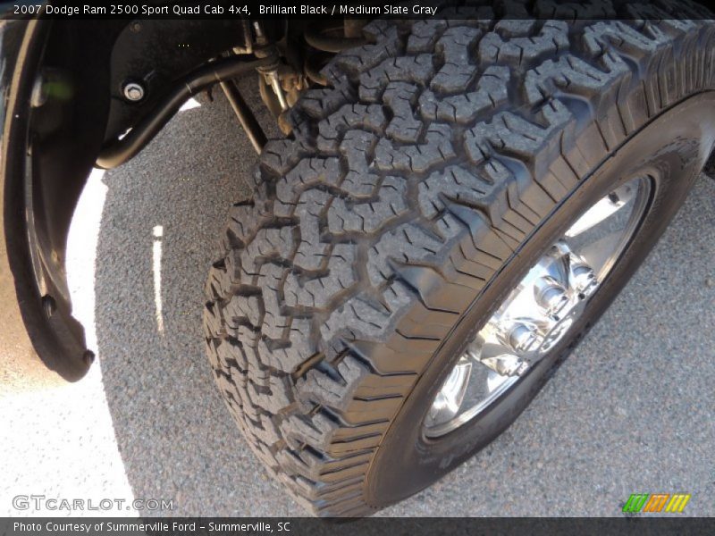 Brilliant Black / Medium Slate Gray 2007 Dodge Ram 2500 Sport Quad Cab 4x4