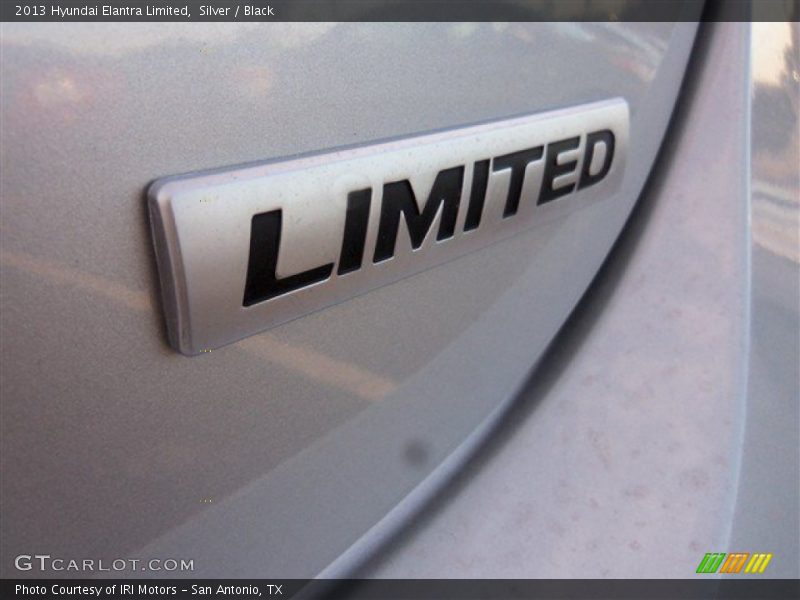 Silver / Black 2013 Hyundai Elantra Limited