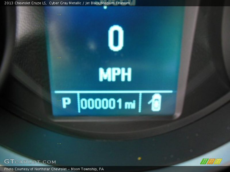 Cyber Gray Metallic / Jet Black/Medium Titanium 2013 Chevrolet Cruze LS