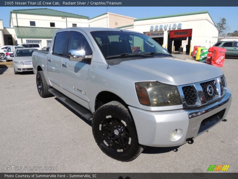 Radiant Silver / Graphite/Titanium 2005 Nissan Titan LE Crew Cab