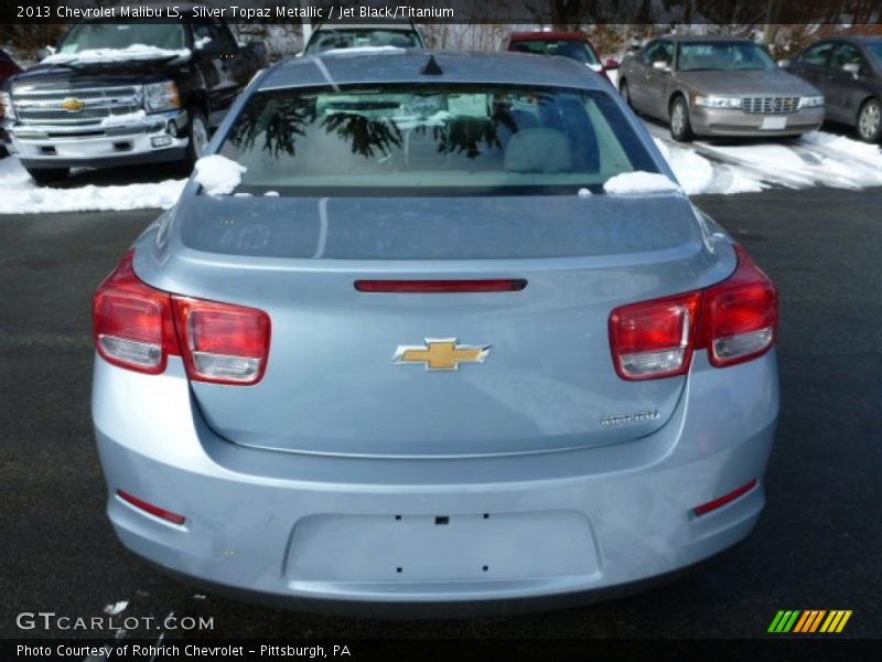 Silver Topaz Metallic / Jet Black/Titanium 2013 Chevrolet Malibu LS