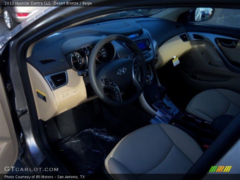 Desert Bronze / Beige 2013 Hyundai Elantra GLS