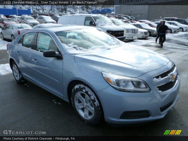 Silver Topaz Metallic / Jet Black/Titanium 2013 Chevrolet Malibu LS