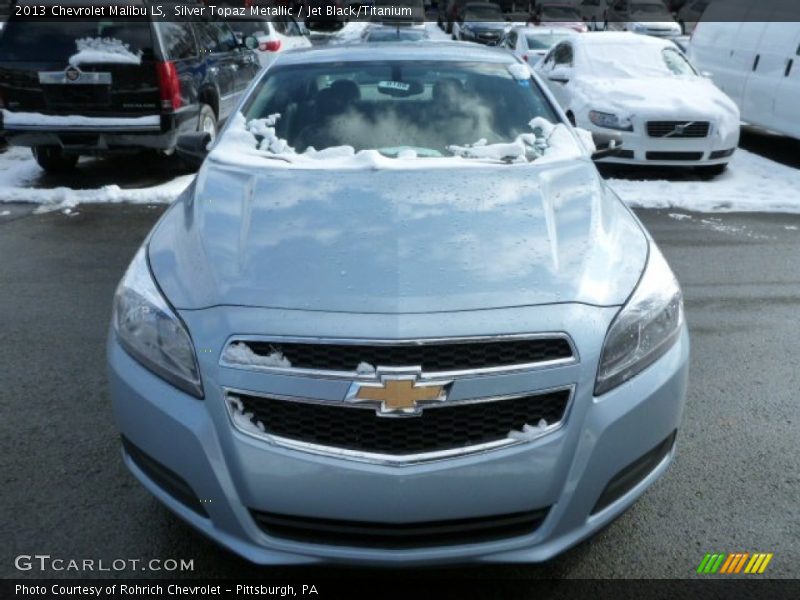 Silver Topaz Metallic / Jet Black/Titanium 2013 Chevrolet Malibu LS