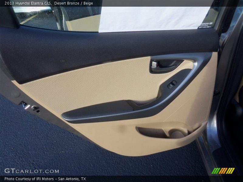 Desert Bronze / Beige 2013 Hyundai Elantra GLS