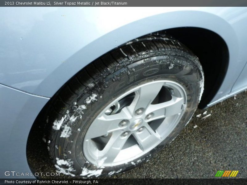 Silver Topaz Metallic / Jet Black/Titanium 2013 Chevrolet Malibu LS
