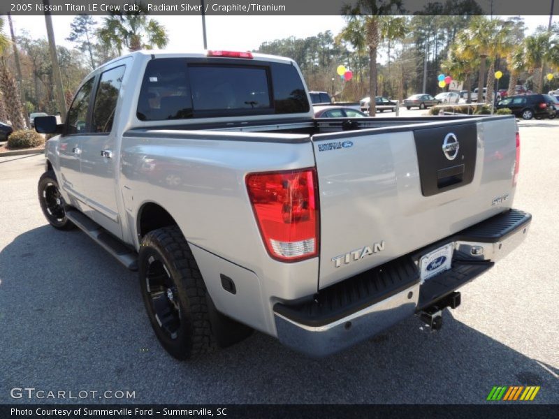 Radiant Silver / Graphite/Titanium 2005 Nissan Titan LE Crew Cab