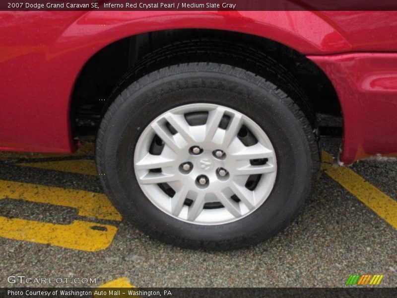 Inferno Red Crystal Pearl / Medium Slate Gray 2007 Dodge Grand Caravan SE