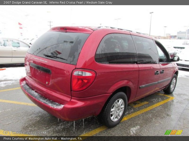 Inferno Red Crystal Pearl / Medium Slate Gray 2007 Dodge Grand Caravan SE