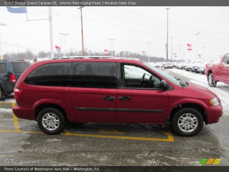 Inferno Red Crystal Pearl / Medium Slate Gray 2007 Dodge Grand Caravan SE