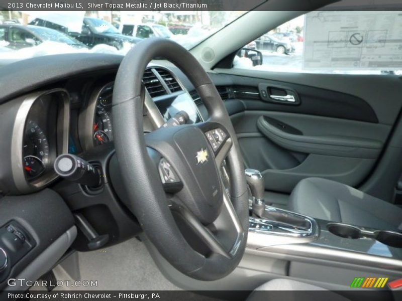 Silver Topaz Metallic / Jet Black/Titanium 2013 Chevrolet Malibu LS