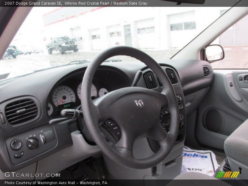 Inferno Red Crystal Pearl / Medium Slate Gray 2007 Dodge Grand Caravan SE