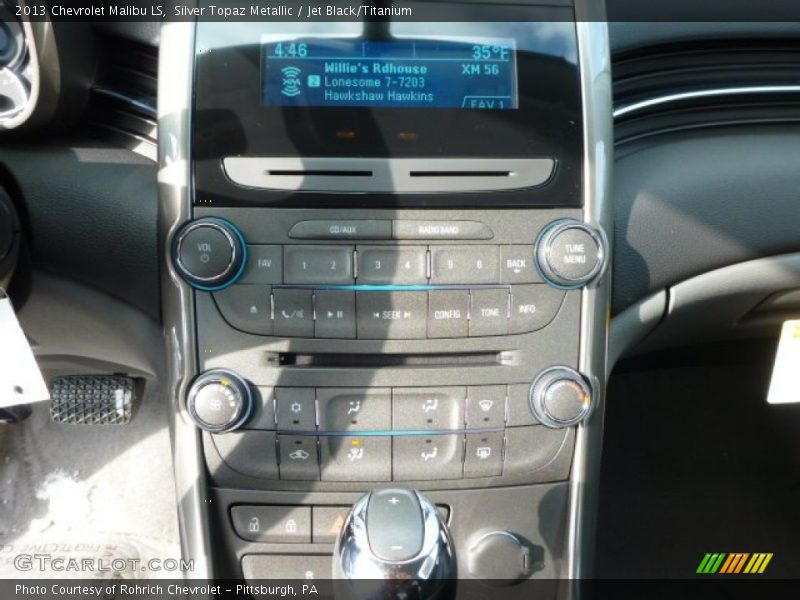 Silver Topaz Metallic / Jet Black/Titanium 2013 Chevrolet Malibu LS