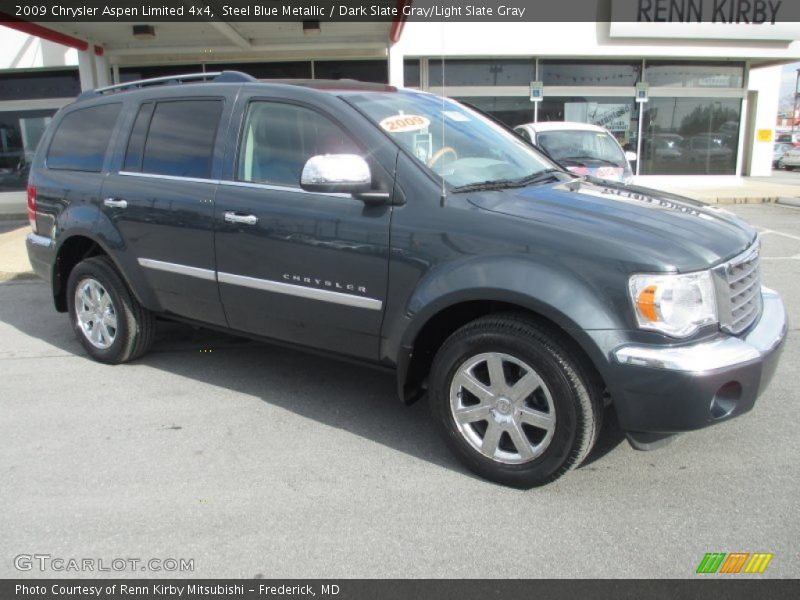 Steel Blue Metallic / Dark Slate Gray/Light Slate Gray 2009 Chrysler Aspen Limited 4x4