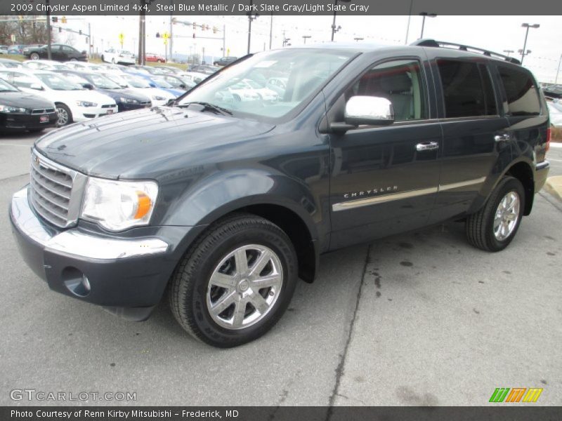 Steel Blue Metallic / Dark Slate Gray/Light Slate Gray 2009 Chrysler Aspen Limited 4x4