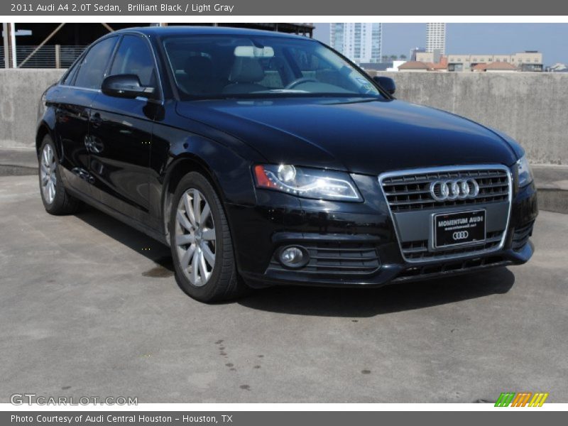 Brilliant Black / Light Gray 2011 Audi A4 2.0T Sedan