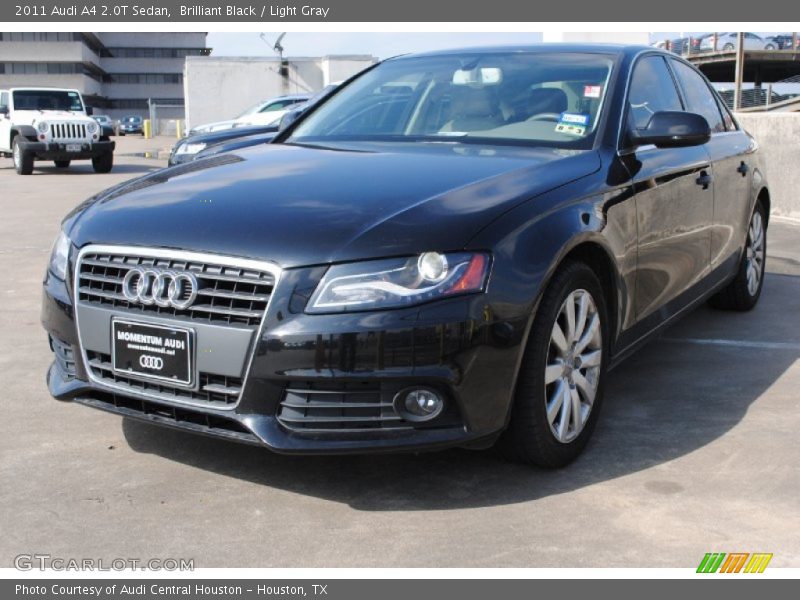 Brilliant Black / Light Gray 2011 Audi A4 2.0T Sedan