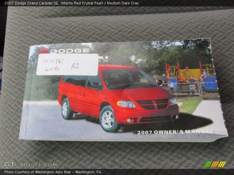 Inferno Red Crystal Pearl / Medium Slate Gray 2007 Dodge Grand Caravan SE
