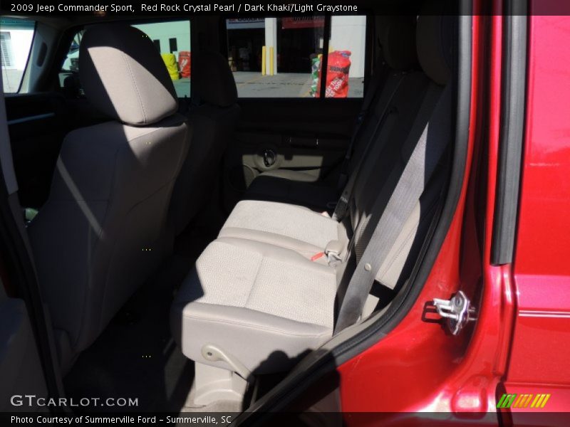 Red Rock Crystal Pearl / Dark Khaki/Light Graystone 2009 Jeep Commander Sport