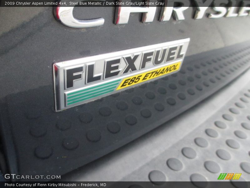 Steel Blue Metallic / Dark Slate Gray/Light Slate Gray 2009 Chrysler Aspen Limited 4x4