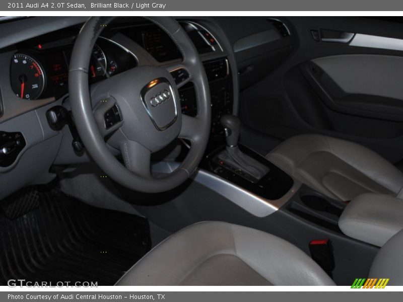 Brilliant Black / Light Gray 2011 Audi A4 2.0T Sedan