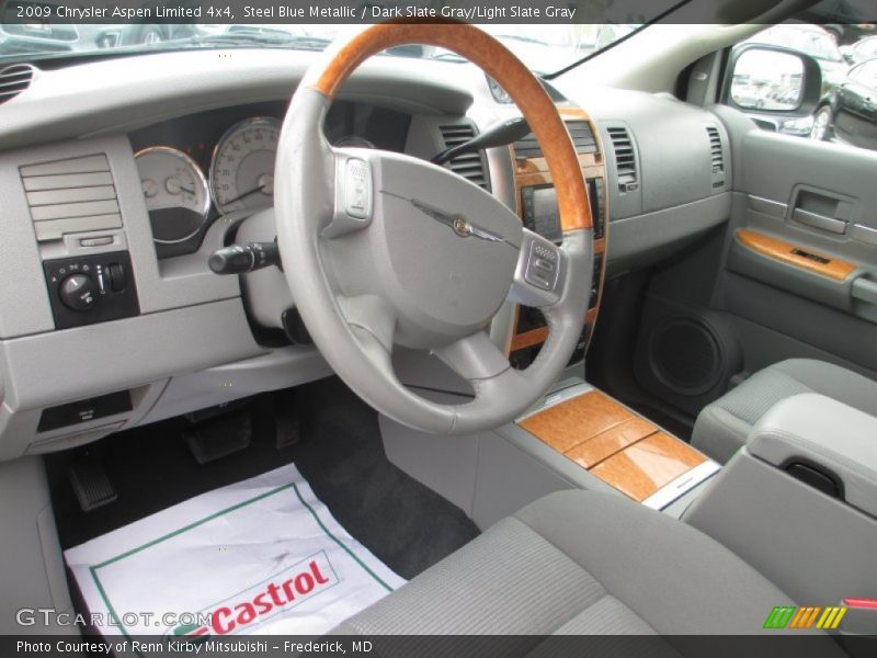 Steel Blue Metallic / Dark Slate Gray/Light Slate Gray 2009 Chrysler Aspen Limited 4x4