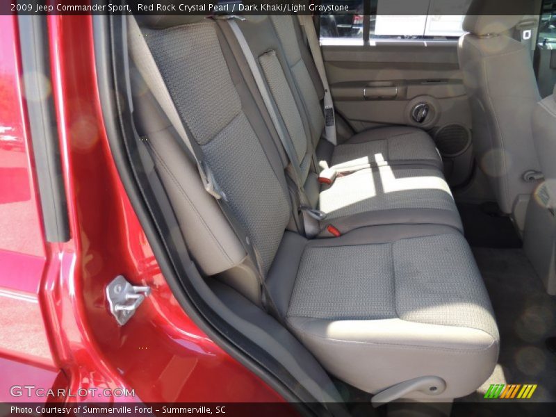 Red Rock Crystal Pearl / Dark Khaki/Light Graystone 2009 Jeep Commander Sport