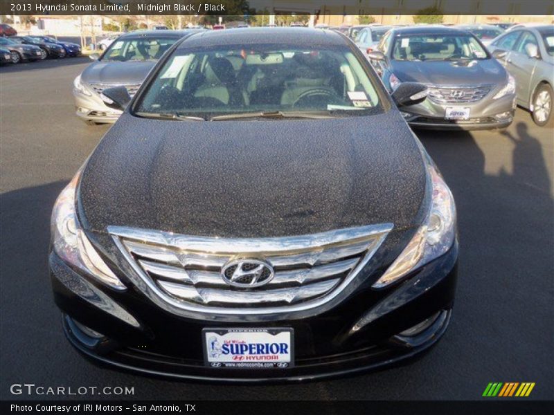 Midnight Black / Black 2013 Hyundai Sonata Limited