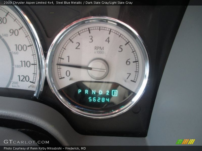 Steel Blue Metallic / Dark Slate Gray/Light Slate Gray 2009 Chrysler Aspen Limited 4x4