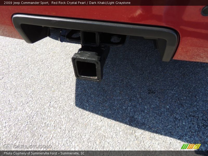 Red Rock Crystal Pearl / Dark Khaki/Light Graystone 2009 Jeep Commander Sport