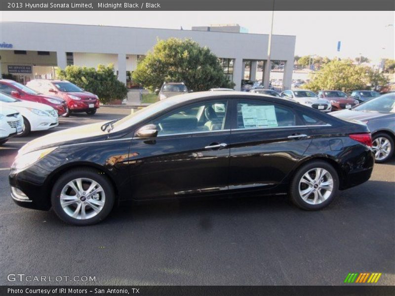 Midnight Black / Black 2013 Hyundai Sonata Limited