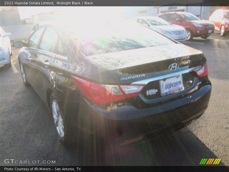 Midnight Black / Black 2013 Hyundai Sonata Limited