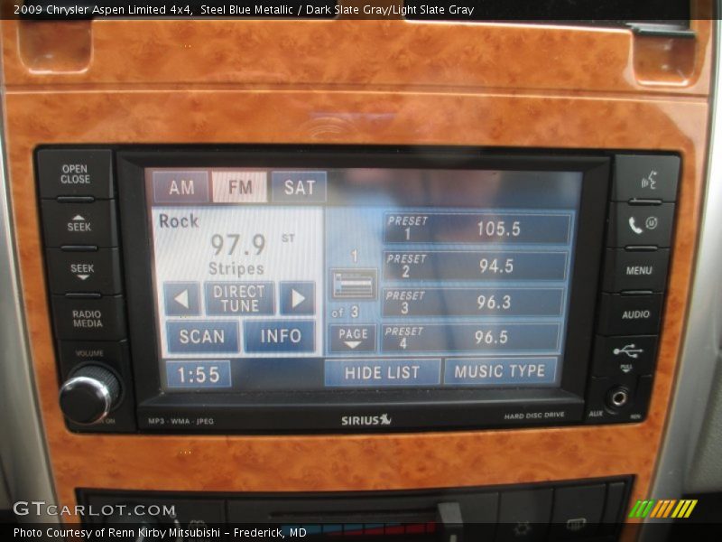 Steel Blue Metallic / Dark Slate Gray/Light Slate Gray 2009 Chrysler Aspen Limited 4x4