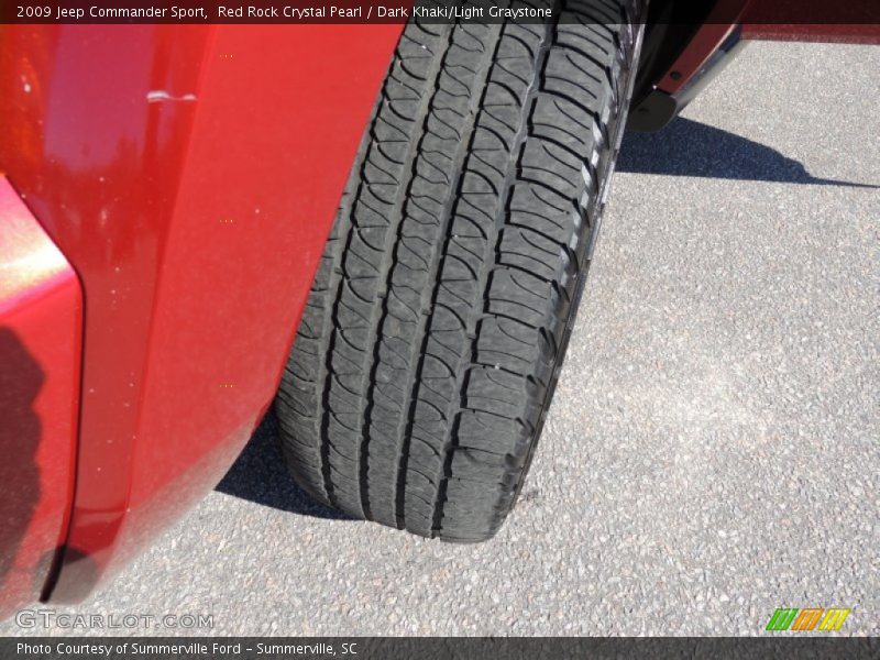 Red Rock Crystal Pearl / Dark Khaki/Light Graystone 2009 Jeep Commander Sport