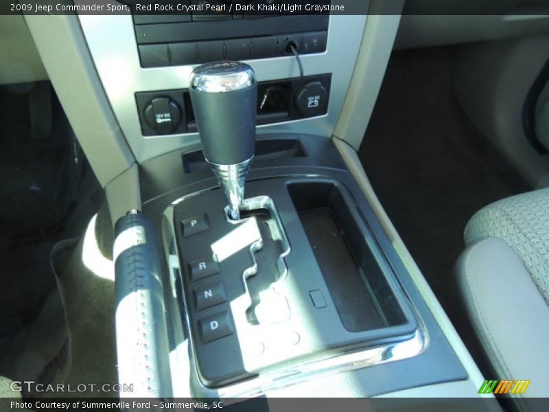 Red Rock Crystal Pearl / Dark Khaki/Light Graystone 2009 Jeep Commander Sport