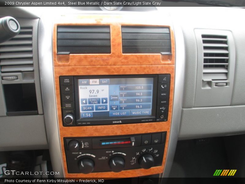 Steel Blue Metallic / Dark Slate Gray/Light Slate Gray 2009 Chrysler Aspen Limited 4x4
