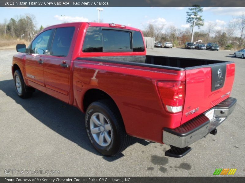 Red Alert / Charcoal 2011 Nissan Titan SV Crew Cab 4x4