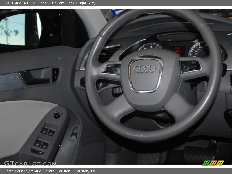 Brilliant Black / Light Gray 2011 Audi A4 2.0T Sedan