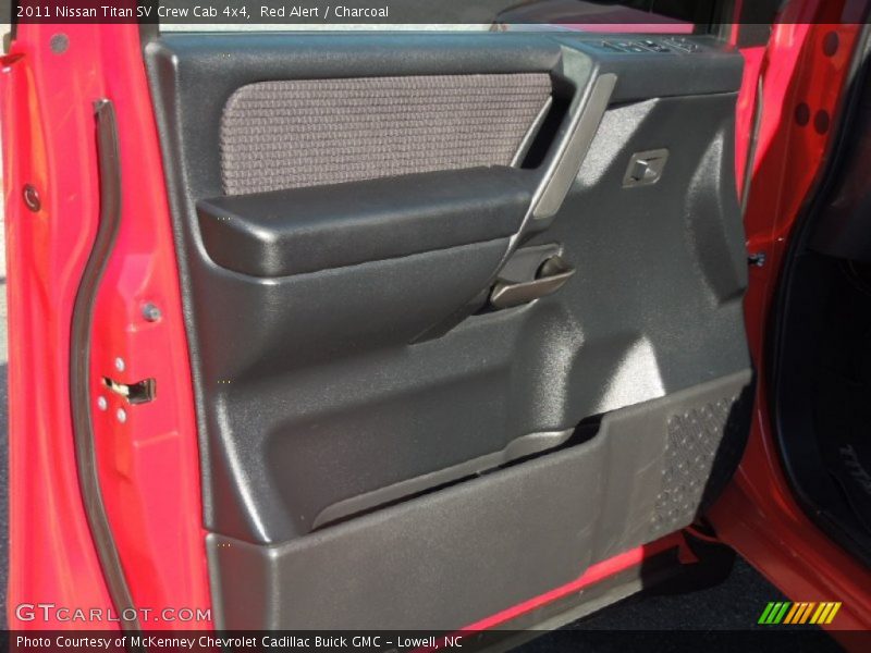 Red Alert / Charcoal 2011 Nissan Titan SV Crew Cab 4x4