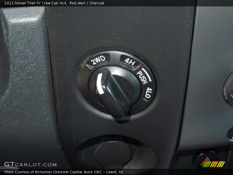 Red Alert / Charcoal 2011 Nissan Titan SV Crew Cab 4x4