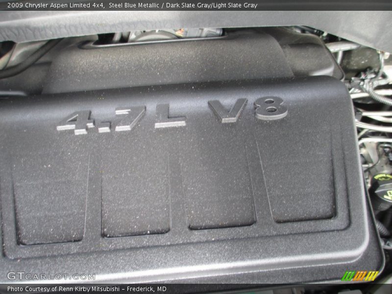 Steel Blue Metallic / Dark Slate Gray/Light Slate Gray 2009 Chrysler Aspen Limited 4x4