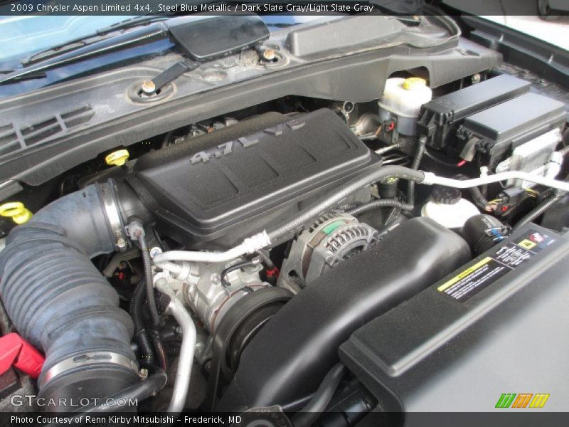Steel Blue Metallic / Dark Slate Gray/Light Slate Gray 2009 Chrysler Aspen Limited 4x4