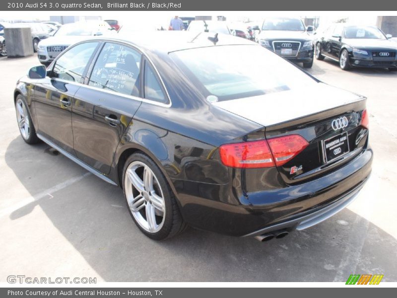 Brilliant Black / Black/Red 2010 Audi S4 3.0 quattro Sedan