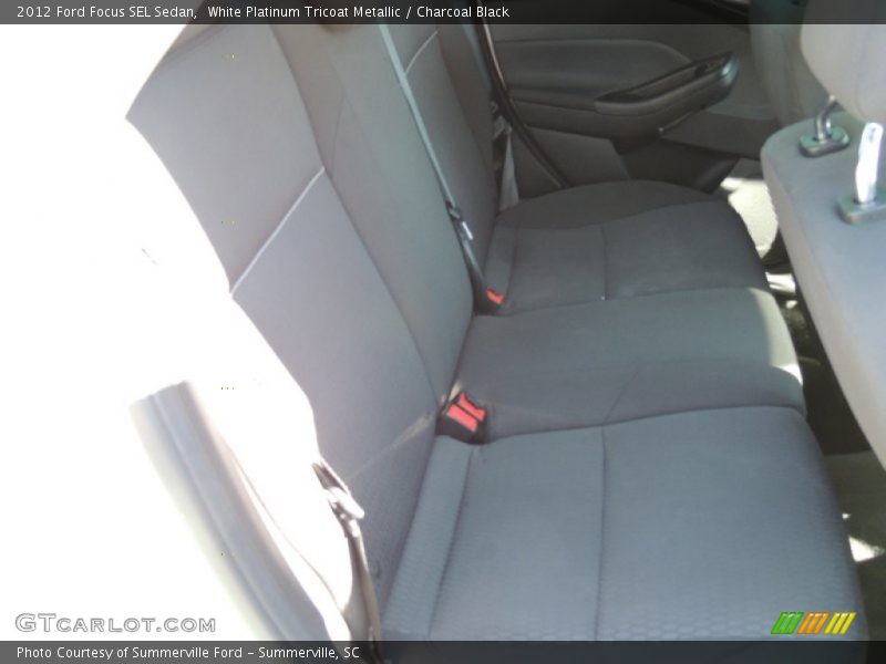 White Platinum Tricoat Metallic / Charcoal Black 2012 Ford Focus SEL Sedan