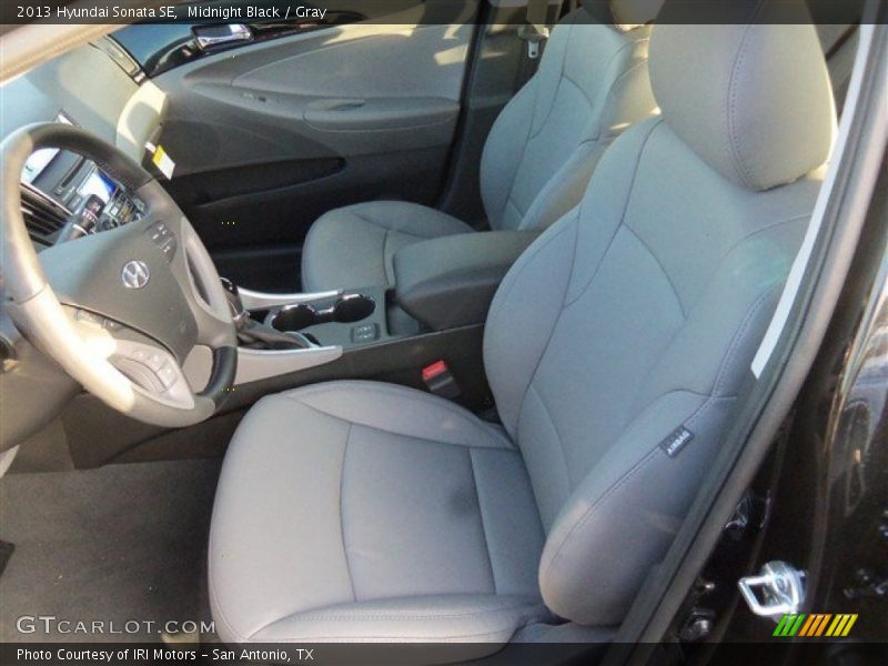 Midnight Black / Gray 2013 Hyundai Sonata SE